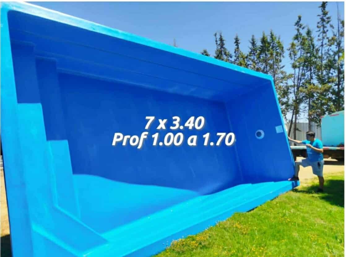 Piscina Fibra de Vidrio Modelo 7x3.4