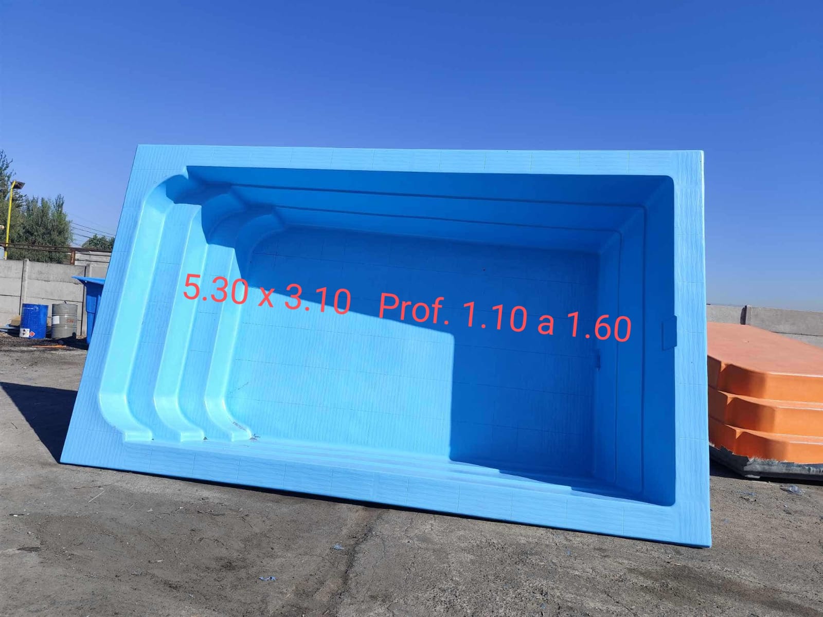 Piscina Fibra de Vidrio Modelo Compacta