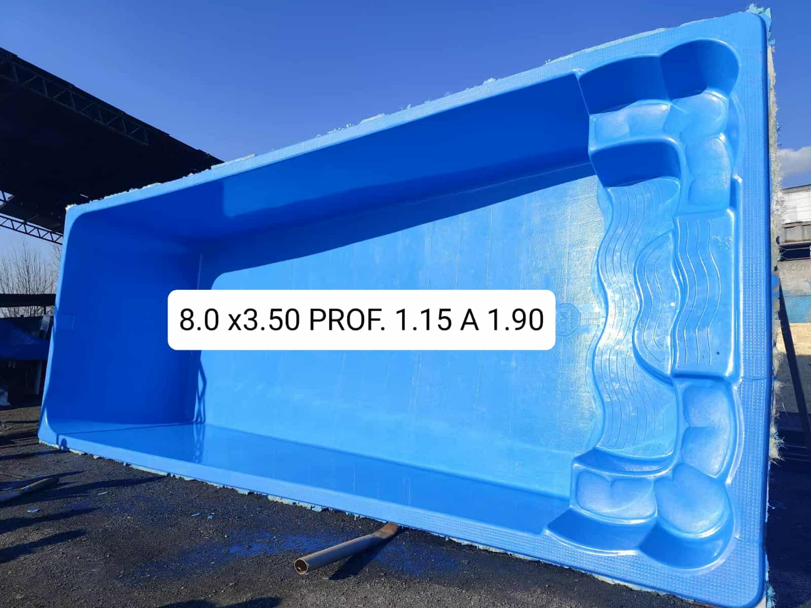 Piscina Fibra de Vidrio Modelo Grande